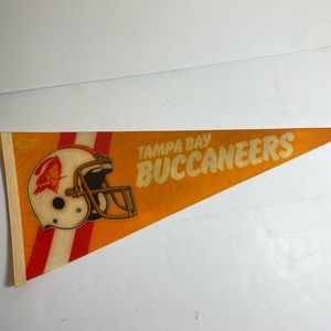 NFL Vintage 80s Tampa Bay Buccaneers Pennant